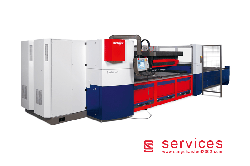 เครื่องตัดเลเซอร์ขนาดใหญ่ของบริษัท แสงชัย สตีล