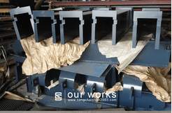 บริษัท แสงชัย สตีล (2003) จำกัด SANGCHAI STEEL (2003) CO., LTD. - LASER CUTTING ศูนย์บริการ ตัดเลเซอร์ 6 เมตร โลหะ ทุกชนิด บริการตัดชิ้นงานด้วย เครื่องเลเซอร์ ขนาด 8x20 ฟุต , CNC GAS CUTTING ศูนย์บริการ ตัดเหล็ก ตัดแก๊ส ตัดพลาสม่า ด้วยเครื่องจักรที่ควบคุมด้วยระบบ CNC , SHEARING & BENDING ศูนย์บริการ ตัดพับ 6 เมตร เหล็ก ความหนาสูงสุดถึง 20 มม. สแตนเลส ความหนาสูงสุดถึง 10 มม. (ขนาดความยาว 6 เมตร) , ROLLING ศูนย์บริการ ม้วนเหล็ก สแตนเลส ไอบีม รางน้ำ เหล็กฉาก แป๊ปดำ ท่อดำ และเหล็กแผ่น หนาถึง 32 มม. (หน้ากว้าง 3 เมตร) , FABRICATION ศูนย์บริการ ประกอบเชื่อมชิ้นงานตามแบบที่ต้องการ , OTHER WORKS ศูนย์บริการพ่นทราย ทำความสะอาดวัสดุ บริการพ่นสี กัดกรดตัวอักษร โลโก้ ลายต่างๆ และ มาร์คกิ้งลงบนวัสดุุ