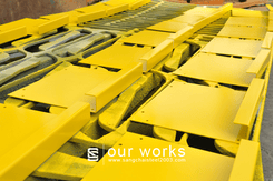 บริษัท แสงชัย สตีล (2003) จำกัด SANGCHAI STEEL (2003) CO., LTD. - LASER CUTTING ศูนย์บริการ ตัดเลเซอร์ 6 เมตร โลหะ ทุกชนิด บริการตัดชิ้นงานด้วย เครื่องเลเซอร์ ขนาด 8x20 ฟุต , CNC GAS CUTTING ศูนย์บริการ ตัดเหล็ก ตัดแก๊ส ตัดพลาสม่า ด้วยเครื่องจักรที่ควบคุมด้วยระบบ CNC , SHEARING & BENDING ศูนย์บริการ ตัดพับ 6 เมตร เหล็ก ความหนาสูงสุดถึง 20 มม. สแตนเลส ความหนาสูงสุดถึง 10 มม. (ขนาดความยาว 6 เมตร) , ROLLING ศูนย์บริการ ม้วนเหล็ก สแตนเลส ไอบีม รางน้ำ เหล็กฉาก แป๊ปดำ ท่อดำ และเหล็กแผ่น หนาถึง 32 มม. (หน้ากว้าง 3 เมตร) , FABRICATION ศูนย์บริการ ประกอบเชื่อมชิ้นงานตามแบบที่ต้องการ , OTHER WORKS ศูนย์บริการพ่นทราย ทำความสะอาดวัสดุ บริการพ่นสี กัดกรดตัวอักษร โลโก้ ลายต่างๆ และ มาร์คกิ้งลงบนวัสดุ