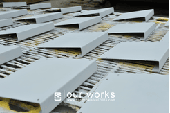 บริษัท แสงชัย สตีล (2003) จำกัด SANGCHAI STEEL (2003) CO., LTD. - LASER CUTTING ศูนย์บริการ ตัดเลเซอร์ 6 เมตร โลหะ ทุกชนิด บริการตัดชิ้นงานด้วย เครื่องเลเซอร์ ขนาด 8x20 ฟุต , CNC GAS CUTTING ศูนย์บริการ ตัดเหล็ก ตัดแก๊ส ตัดพลาสม่า ด้วยเครื่องจักรที่ควบคุมด้วยระบบ CNC , SHEARING & BENDING ศูนย์บริการ ตัดพับ 6 เมตร เหล็ก ความหนาสูงสุดถึง 20 มม. สแตนเลส ความหนาสูงสุดถึง 10 มม. (ขนาดความยาว 6 เมตร) , ROLLING ศูนย์บริการ ม้วนเหล็ก สแตนเลส ไอบีม รางน้ำ เหล็กฉาก แป๊ปดำ ท่อดำ และเหล็กแผ่น หนาถึง 32 มม. (หน้ากว้าง 3 เมตร) , FABRICATION ศูนย์บริการ ประกอบเชื่อมชิ้นงานตามแบบที่ต้องการ , OTHER WORKS ศูนย์บริการพ่นทราย ทำความสะอาดวัสดุ บริการพ่นสี กัดกรดตัวอักษร โลโก้ ลายต่างๆ และ มาร์คกิ้งลงบนวัสดุุ